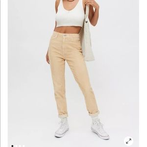 BDG Tan Corduroy High Waisted Mom Pant Size 26